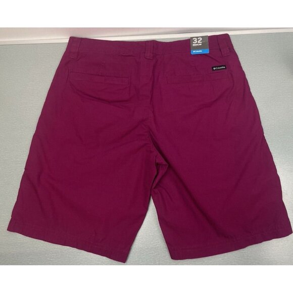 COLUMBIA Washed Out Shorts Men Size 32 Regular Magenta  100% Cotton 10" - Picture 9 of 15